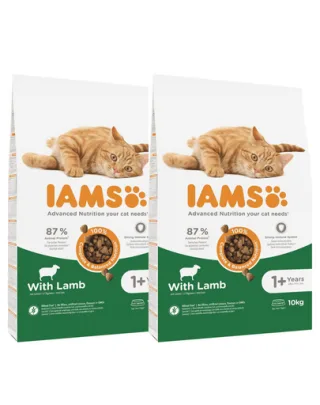 IAMS for Vitality Hrana uscata pentru pisici adulte, cu miel 20 kg (2 x10 kg)