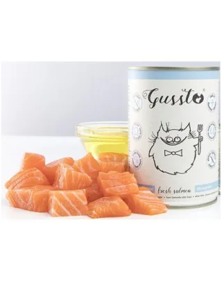GUSSTO Cat Fresh Salmon cu somon, hrana pisici 6x400 g