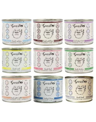 GUSSTO Cat pachet hrana pisici, mix arome 8x200 g