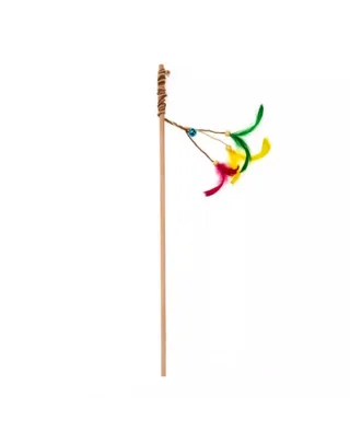 COMFY Jucarie undita pisici, cu pene 50 cm