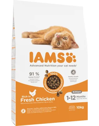 IAMS for Vitality Hrana uscata pentru pisoi, cu pui 10 kg