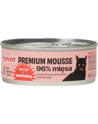 COMFY APPETIT PREMIUM Mousse Hrana umeda pentru pisici, cu vita 85 g