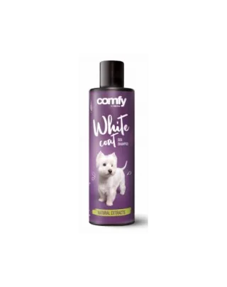 COMFY White Coat Dog Shampoo șampon pentru câini cu blana deschisă la culoare 250 ml