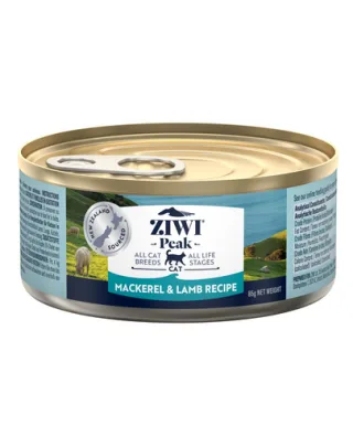 ZIWIPEAK Cat Mackerel&amp;Lamb Hrana umeda pentru pisici, cu macoru si miel 85 g