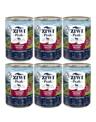 ZIWIPEAK Dog Venison cu vanat, hrana umeda caini 6x390 g