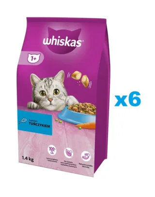 WHISKAS Adult 6x1,4 kg hrana cu ton pentru pisica adulta