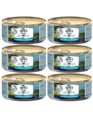 ZIWIPEAK Cat Mackerel&amp;Lamb conserva hrana umeda pisici 6x85 g macrou si miel