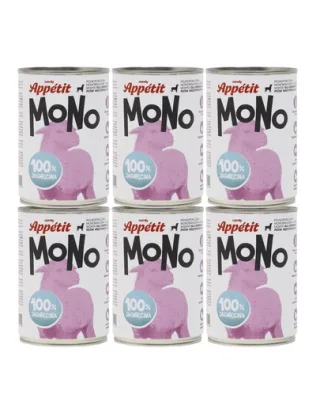 COMFY APPETIT MONO Hrana cu monoproteina cu miel 6x400 g pentru caini