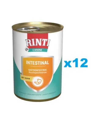 RINTI Canine Intestinal chicken 12x400 g pentru caini, cu pui