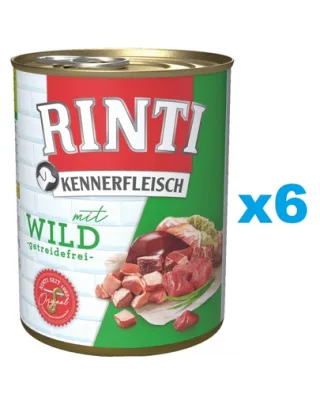 RINTI Kennerfleisch Game vanat 6x800 g conserva hrana