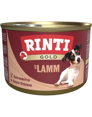 RINTI Gold Lamb Mini miel conserva hrana caine 185 g