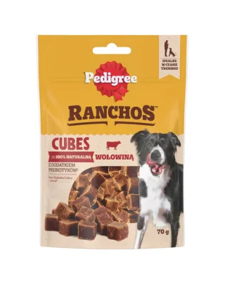 PEDIGREE Ranchos Cubes 70 g recompensa cu vita pentru caini