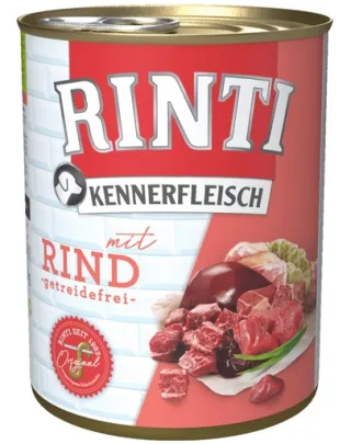 RINTI Kennerfleisch Beef hrana umeda pentru caini, cu vita 400 gr