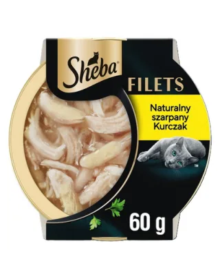 SHEBA Filets cu pui în sos 60 g hrană umedă pisici
