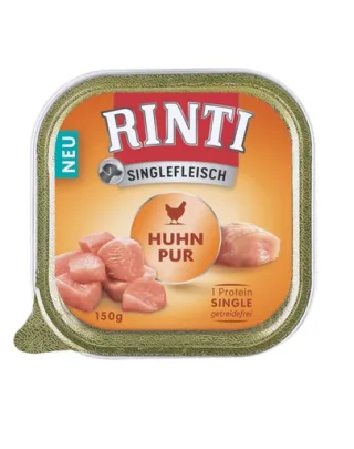 RINTI Singlefleisch Chicken cu pui 10x150g pentru caini