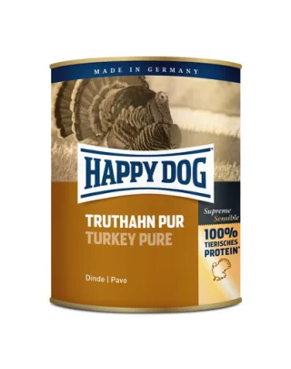HAPPY DOG Truthahn Pur cu curcan 800 g
