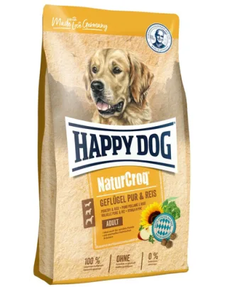 HAPPY DOG NaturCroq pui și orez 4 kg