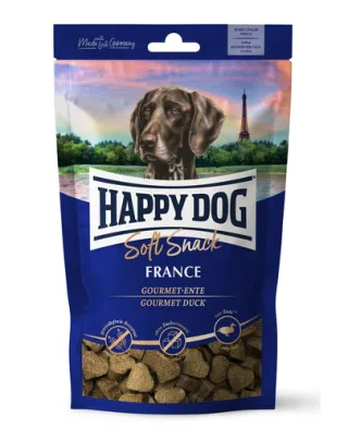 HAPPY DOG Soft Snack France, gustari pentru caini, cu rata Gourmet, 100 g