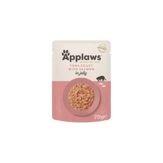 APPLAWS File, Ton și Somon, plic hrană umedă pisici, (în aspic), 70g