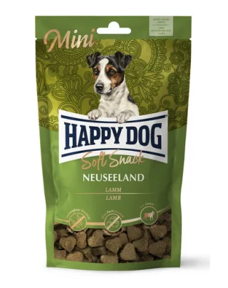 HAPPY DOG Soft Snack Mini Neuseeland, gustari pentru caini, cu miel, 100 g