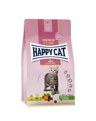 HAPPY CAT Junior Country hrana uscata pentru pisoi, cu pasari de curte 10 kg