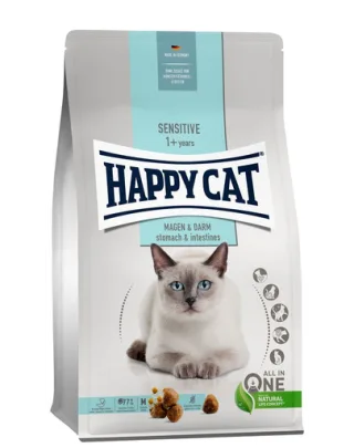HAPPY CAT Sensitive hrana uscata pentru pisici adulte cu sistem digestiv sensibil, carne de rata 4 kg