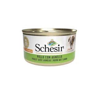 SCHESIR Complementary Adult Small , XS-S, Pui și Miel, conservă hrană umedă câini, (în aspic), 85g