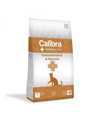 CALIBRA Veterinary Diet Cat Gastrointestinal &amp; Pancreas 2 kg dieta completa pentru feline
