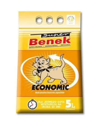 Benek Super Economic nisip pentru litiera 5 L