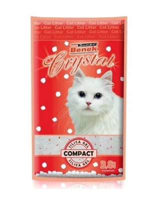 BENEK Super crystal compact Silicat pentru litiera 7.6l