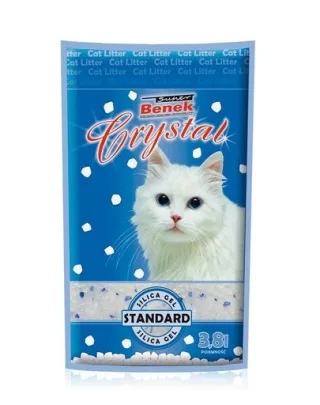 BENEK Super Crystal asternut silicagel pentru litiera 7.6 L