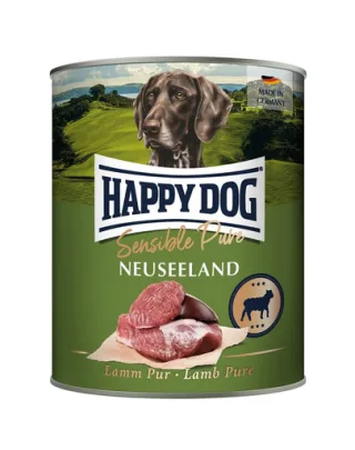 HAPPY DOG Sensible Pure Noua Zeelandă hrană umedă pentru câini cu carne de miel 800 g