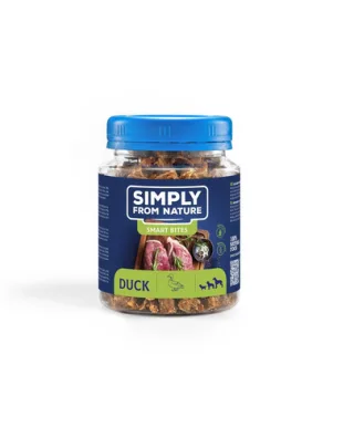 SIMPLY FROM NATURE Smart Bites Gustare pentru caini cu rata 130 g