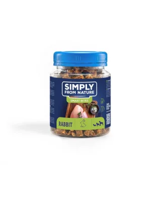 SIMPLY FROM NATURE Smart Bites Snack pentru caini, cu iepure 130 g