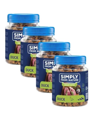 SIMPLY FROM NATURE Smart Bites set gustari caini 4x130 g cu rata