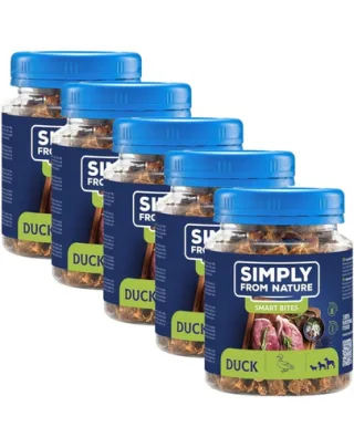 SIMPLY FROM NATURE Smart Bites cuburi cu rata 5x130 g recompense caini
