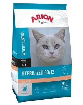 ARION Original Cat Sterilized Salmon 2 kg cu somon pentru pisici dupa sterilizare