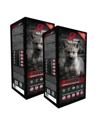 ALPHA SPIRIT Puppy hrană moale cățeluși 2x9kg