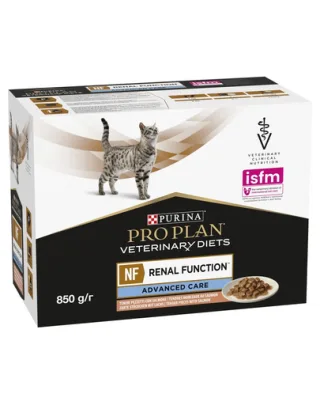 PURINA PRO PLAN Veterinary Diet Feline Advanced Care cu somon 10x85 g hrană veterinară pentru pisici