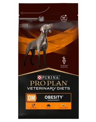 PURINA PRO PLAN Veterinary Diets Canine OM Obesity Management 3 kg hrană câini supraponderali