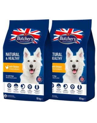 BUTCHER'S Natural&amp;Healthy hrana cu pui pentru caini 20 kg (2 x 10kg)