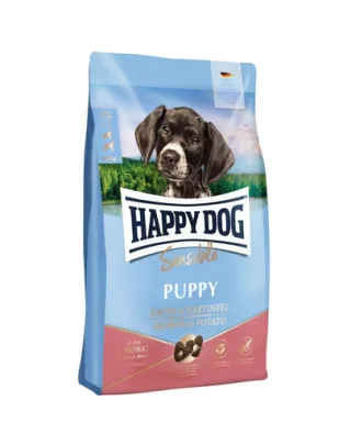 HAPPY DOG Sensible Puppy Somon și cartof 4 kg hrană uscată pentru căței