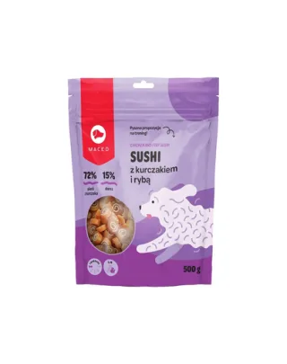MACED Sushi Recompense pentru caine, cu pui si peste 500 g