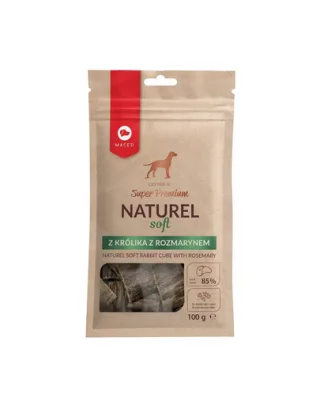 MACED Super Premium Naturel Soft recompense caini cu iepure si rozmarin 100g