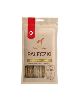 MACED Super Premium Batoane moi pentru caini, curcan si legume 100 g