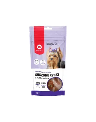 MACED York Recompense caini talie mica, peste uscat cu pui 60 g