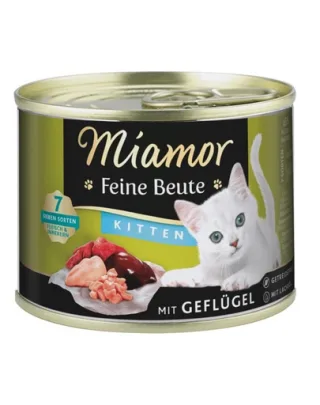 MIAMOR Feine Beute Kitten Poultry hrana pisoi, cu pasare 185g