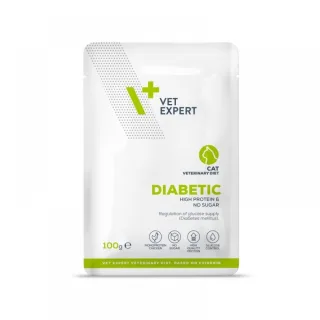 Vet Expert Dieta Pisica Diabetic, 100 grame