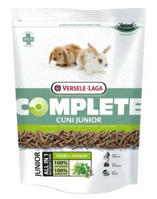 VERSELE-LAGA Cuni Junior Complete Hrana completa pentru iepuri junior, cu lucerna 0.5kg