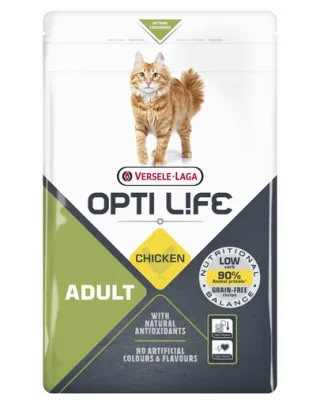 VERSELE-LAGA Opti Life Cat Adult Chicken 2.5 kg hrana pisica adulta, cu pui